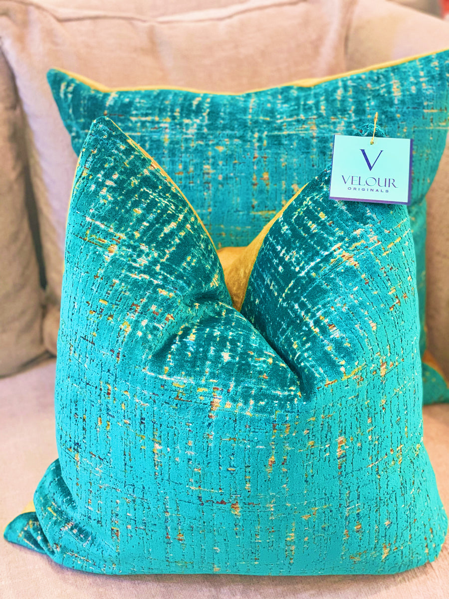 Jade Moonstruck Cut Velvet Pillows – Velour Originals