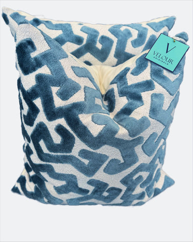 Light Blue Velvet Insanity Pillows