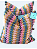 Purple Teal Chevron Pillows