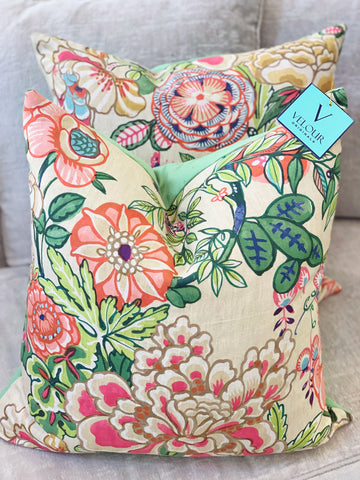Thibaut Peony Garden Pillows