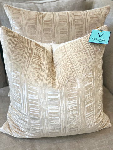 Neutral Shimmer Velvet Pillows – Velour Originals