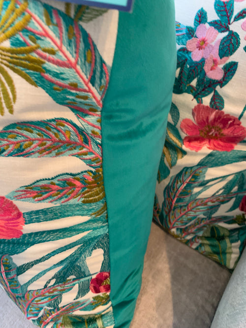 Abelia Summer Floral Velvet Pillows