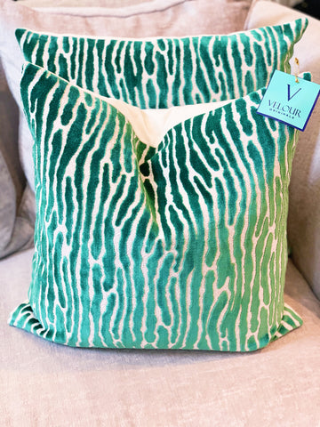 Bedford Emerald Cut Velvet Pillows