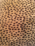 Gold Brown Velvet Cheetah Pillow Set 22x22