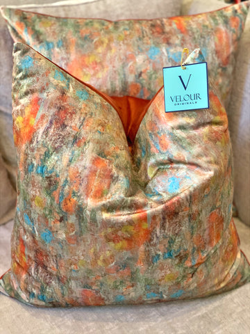 Duval Copper Velvet Pillows