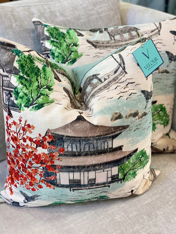 Chinoiserie Ming House Velvet Pillows
