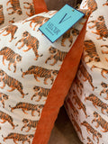 Tiger Walk Velvet Tiger Pillows