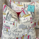 Paris NYC Velvet Pillows