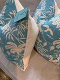 Turquoise Pagoda Chinoiserie Pillows
